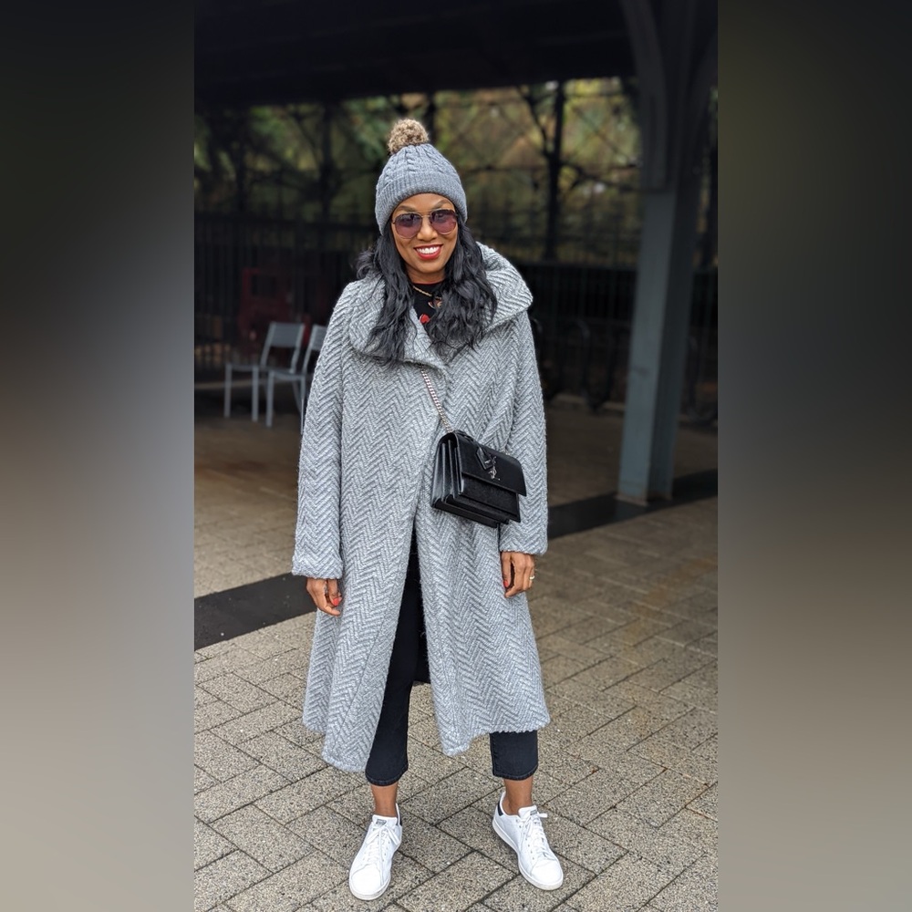 Oversized Textured Coat